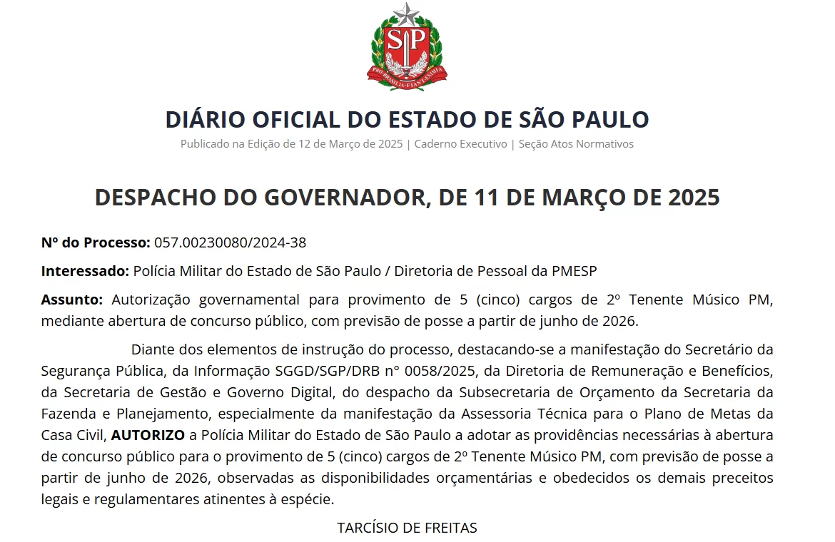 CONCURSO POLÍCIA MILITAR SP