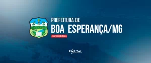 Edital Boa Esperança/MG