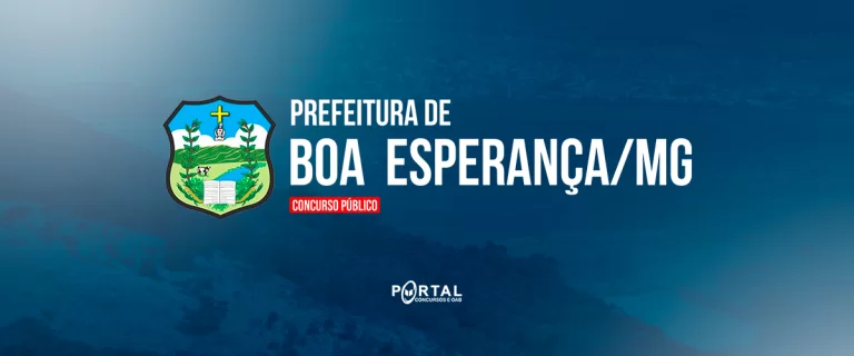 Edital Boa Esperança/MG