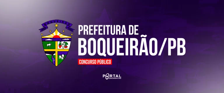 CONCURSO DE BOQUEIRÃO/PB