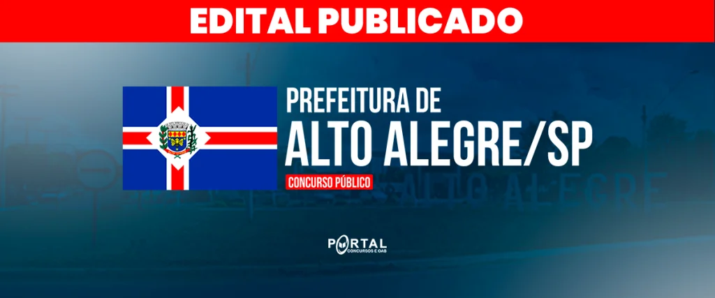 CONCURSO PREFEITURA DE ALTO ALEGRE/SP
