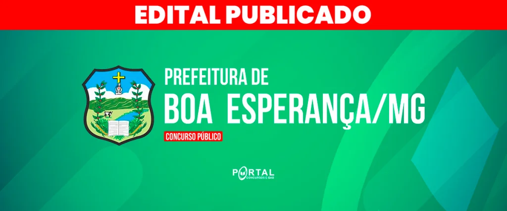 Edital Boa Esperança/MG