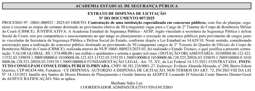 CONCURSO CBM/CE