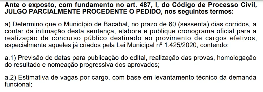 CONCURSO PREFEITURA DE BACABAL/MA