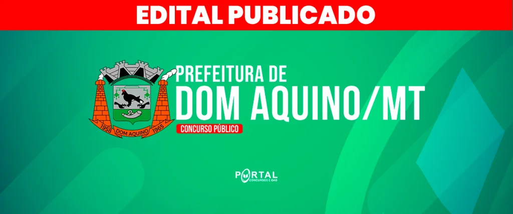 CONCURSO PREFEITURA DE DOM AQUINO/MT