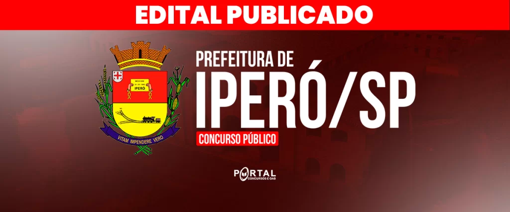 CONCURSO PREFEITURA DE IPERÓ/SP