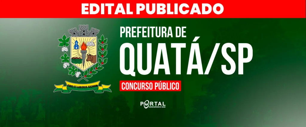 CONCURSO PREFEITURA DE QUATÁ/SP