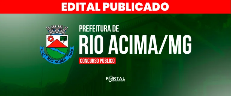 CONCURSO PREFEITURA DE RIO ACIMA/MG