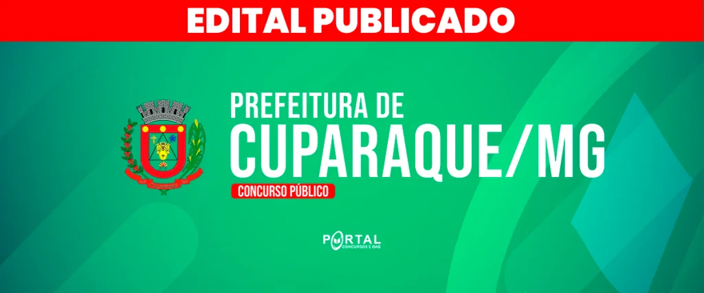 CONCURSO PREFEITURA DE CUPARAQUE/MG