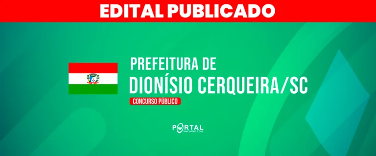 CONCURSO DE DIONÍSIO CERQUEIRA/SC