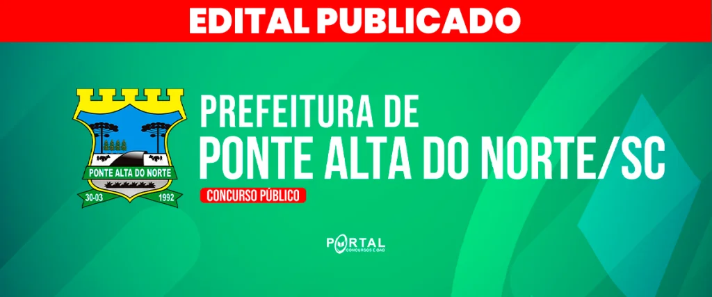 CONCURSO DE PONTE ALTA DO NORTE/SC