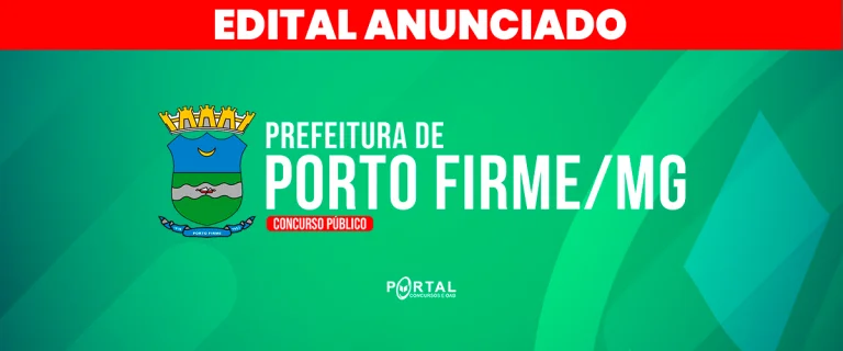 CONCURSO PORTO FIRME/MG
