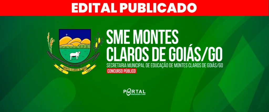 CONCURSO SME MONTES CLAROS DE GOIÁS/GO