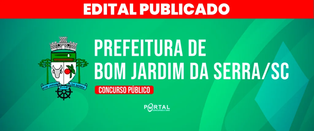 CONCURSO DE BOM JARDIM DA SERRA/SC