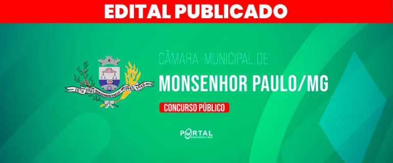CONCURSO CÂMARA DE MONSENHOR PAULO/MG