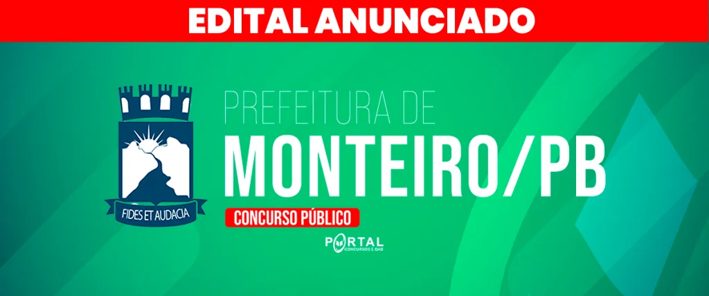 CONCURSO PREFEITURA DE MONTEIRO/PB