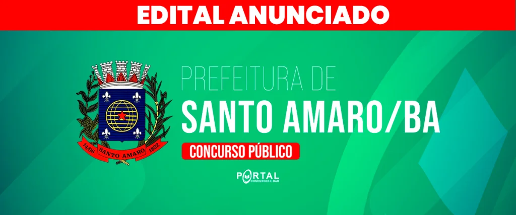 CONCURSO PREFEITURA DE SANTO AMARO/BA