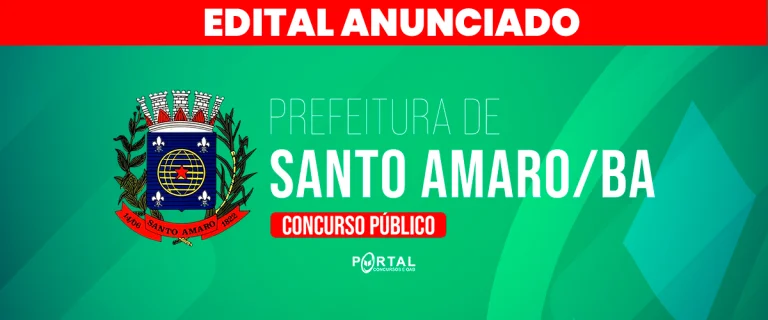 CONCURSO PREFEITURA DE SANTO AMARO/BA