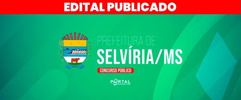 CONCURSO PREFEITURA DE SELVÍRIA/MS