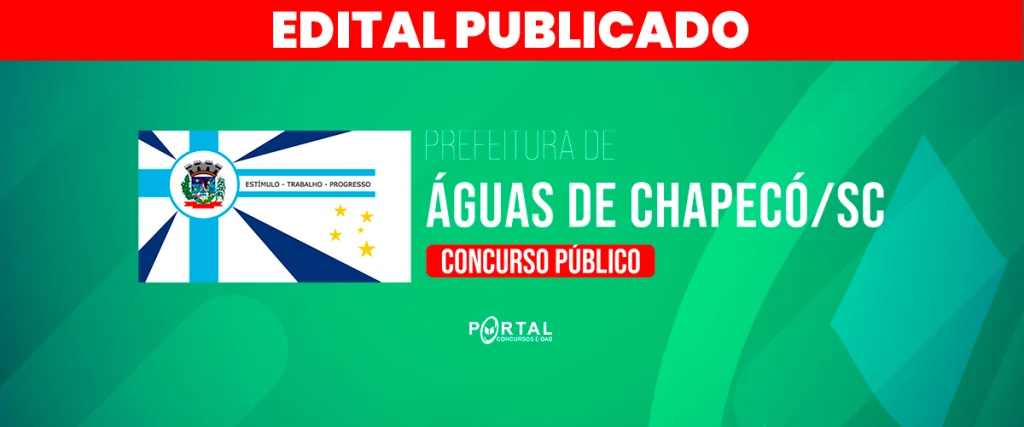 CONCURSO PREFEITURA DE ÁGUAS DE CHAPECÓ/SC
