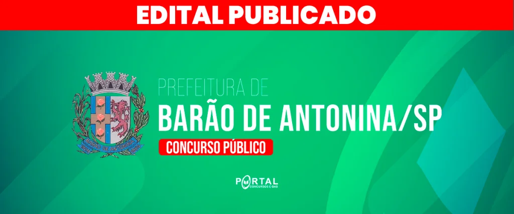 CONCURSO PREFEITURA DE BARÃO DE ANTONINA/SP