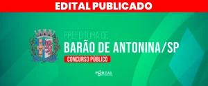 CONCURSO PREFEITURA DE BARÃO DE ANTONINA/SP
