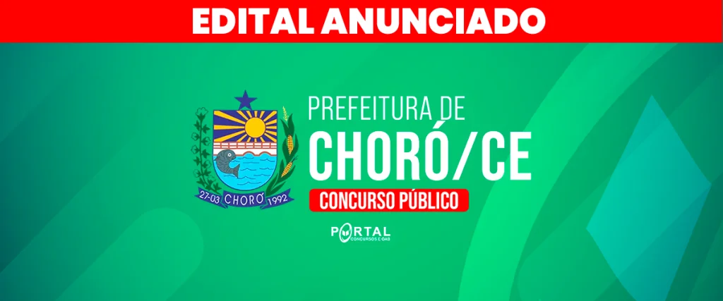 CONCURSO PREFEITURA DE CHORÓ/CE