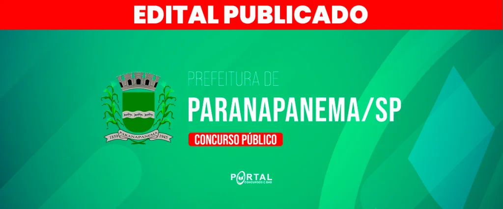 CONCURSO PREFEITURA DE PARANAPANEMA/SP