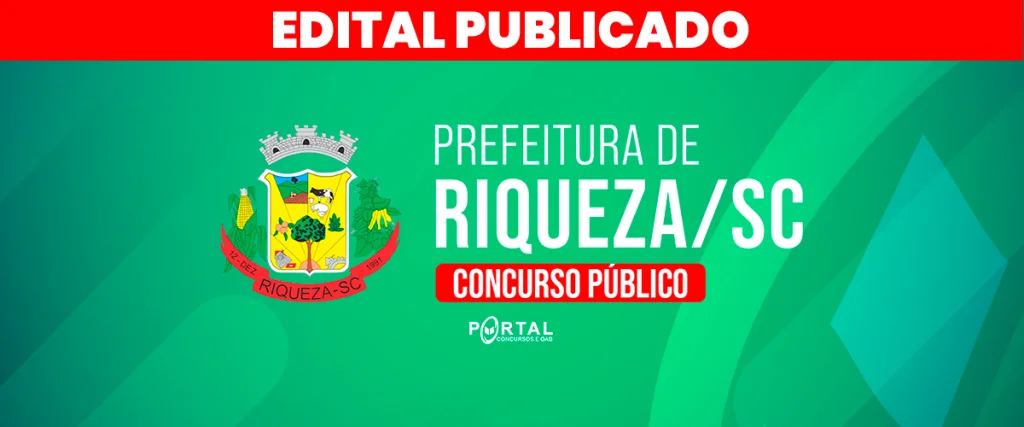 CONCURSO PREFEITURA DE RIQUEZA/SC