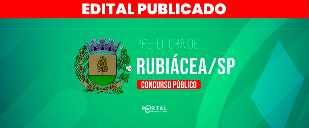 CONCURSO PREFEITURA DE RUBIÁCEA/SP