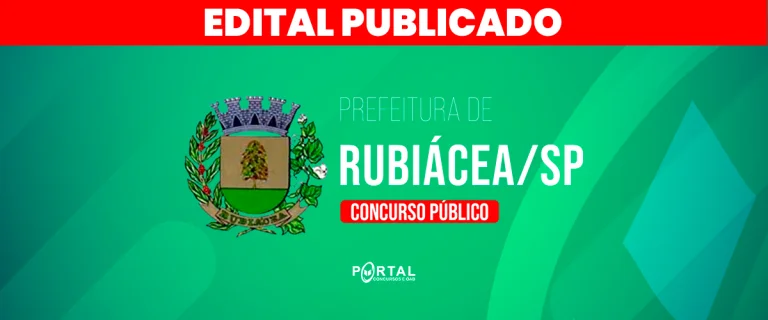 CONCURSO PREFEITURA DE RUBIÁCEA/SP