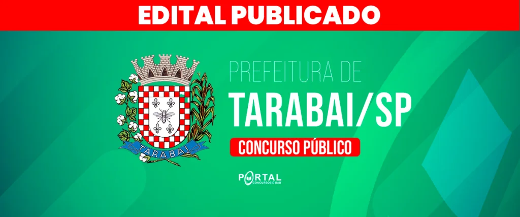 CONCURSO PREFEITURA DE TARABAI/SP