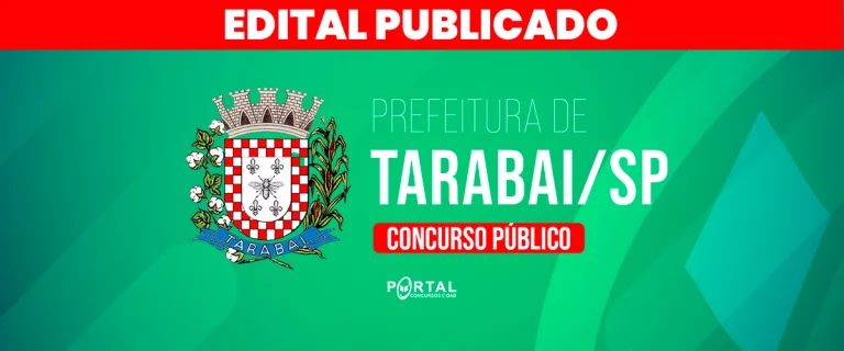 CONCURSO PREFEITURA DE TARABAI/SP